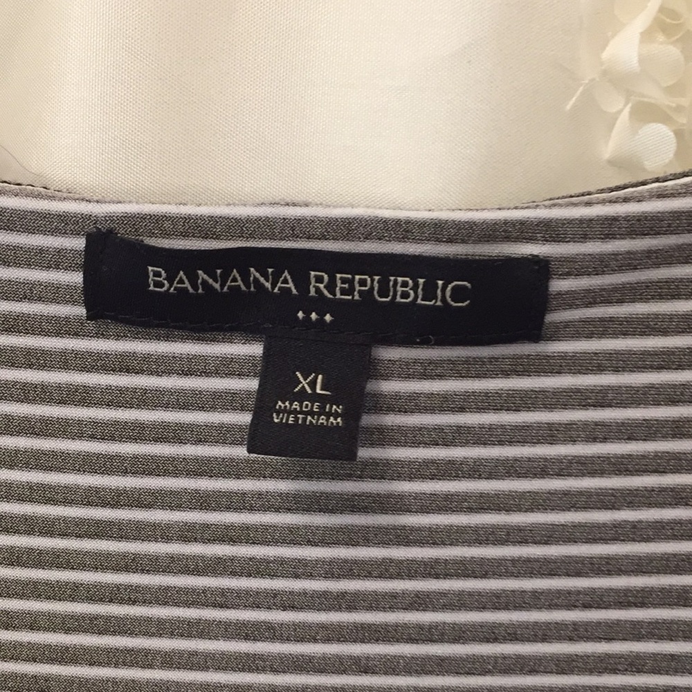Banana Republic Blue White Maxi Tankdress
